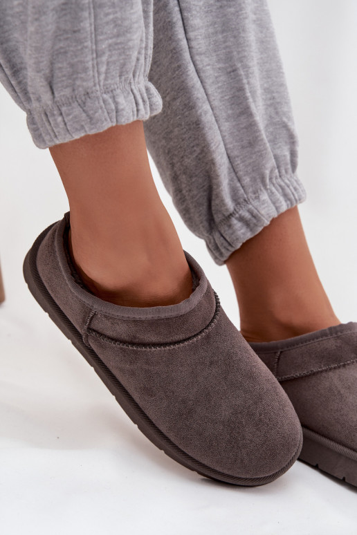 nööpidega lumesaapad Pealiste omad voodriga karusnahaga halli värvi Serenne