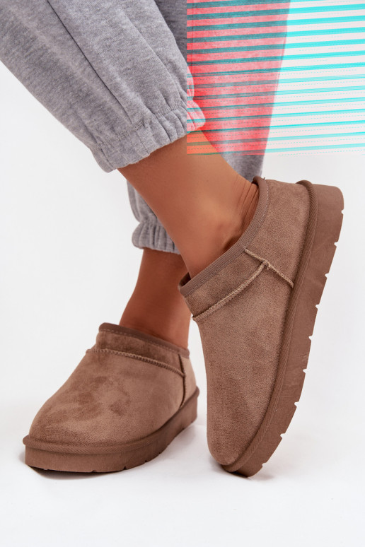 nööpidega lumesaapad Pealiste omad voodriga karusnahaga pruunid värvi Serenne