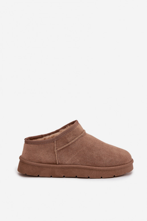 nööpidega lumesaapad Pealiste omad voodriga karusnahaga pruunid värvi Serenne