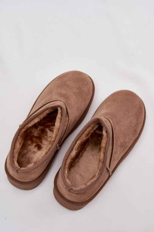 nööpidega lumesaapad Pealiste omad voodriga karusnahaga pruunid värvi Serenne