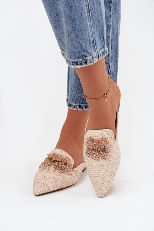 naiste plätud kaunistustega beeži värvi Katrine