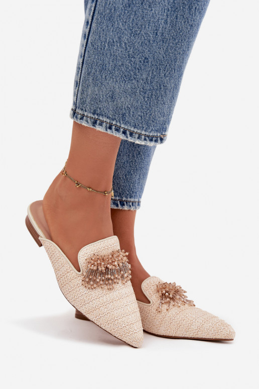 naiste plätud kaunistustega beeži värvi Katrine