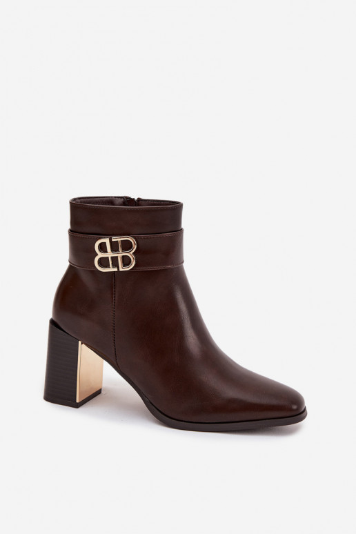 Pealiste poolsaapad rihmadega I Kuldset värvim Detalem Czekoladosissee Galinne