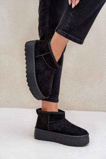 Naiste lumesaapad platvormiga mustas värvuses „Ninala"