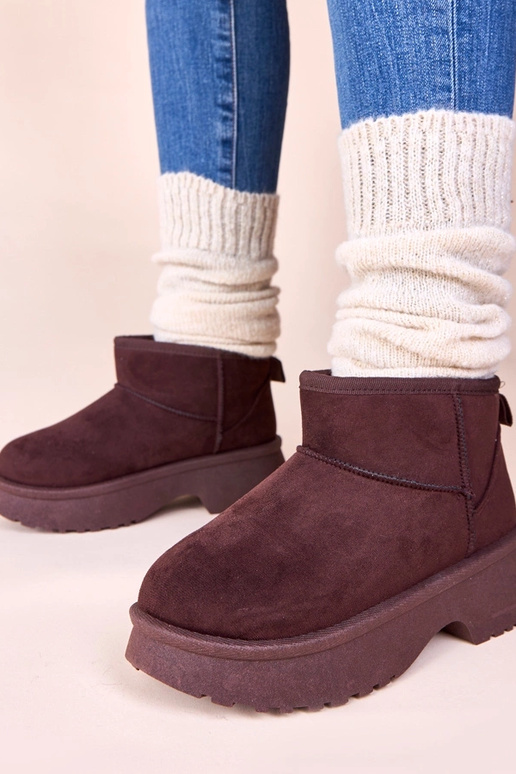 Pruunid talve saapad platvormil Phoebe