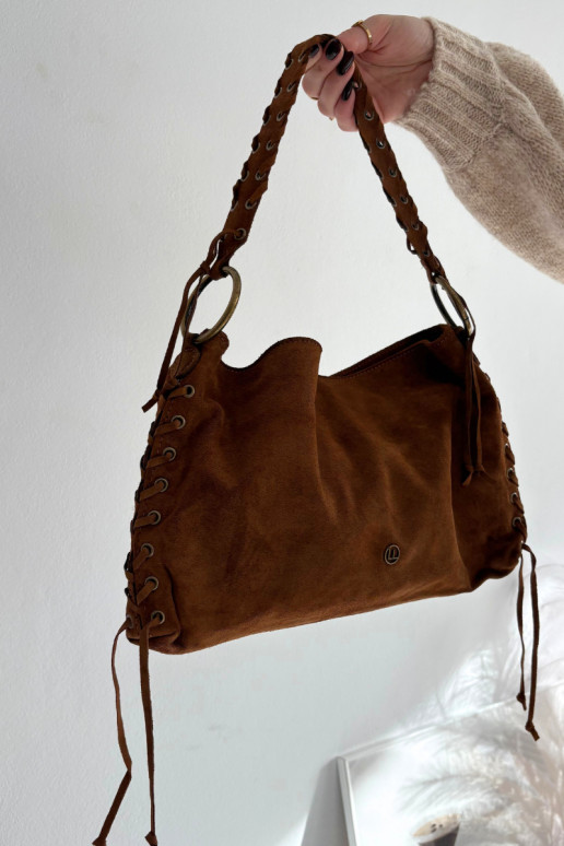 Skórzana seemisnakhsedosissea Käekott Koos Ornate Paeladm pruunid värvi Janelis