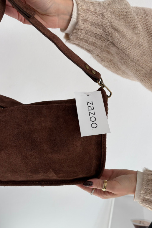 Skórzana seemisnakhsedosissea Käekott Zdobiona Kivikividega Pruunid värvi Savra