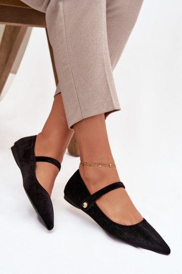 Aksamitne Baleriinad rihmadega I Kuldset värvim Detalem msuud Gisanne