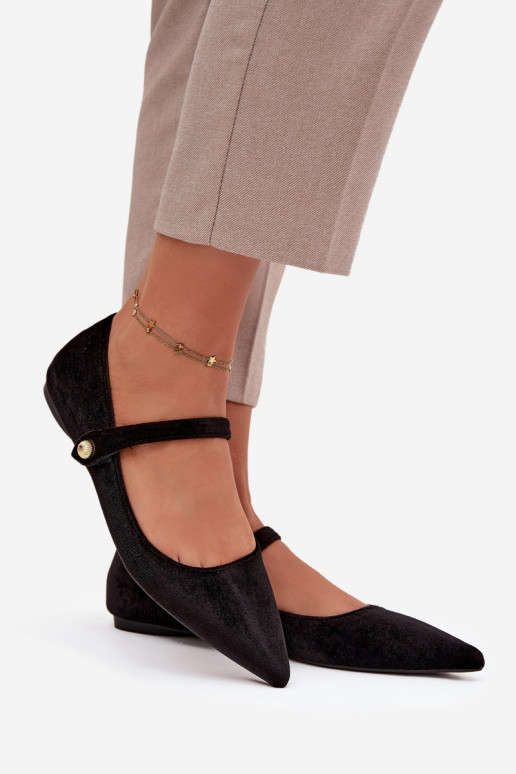 Aksamitne Baleriinad rihmadega I Kuldset värvim Detalem msuud Gisanne