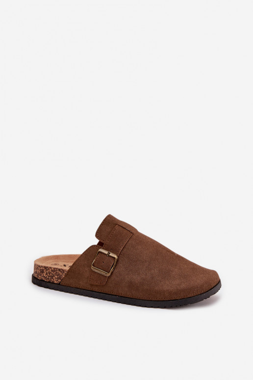 Sussid Puukingad Pealiste omad i platvormiga neetide ja pandlaga pruunid värvi Selio