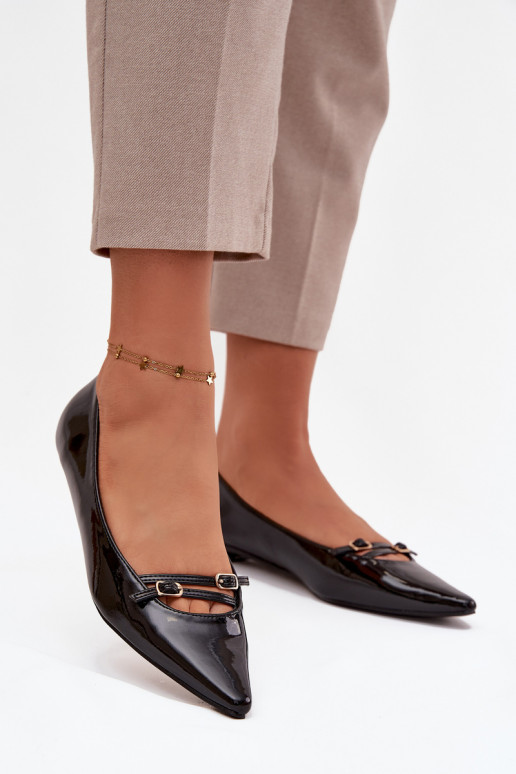 Lakkbaleriinad rihmadega msuud Zarelia