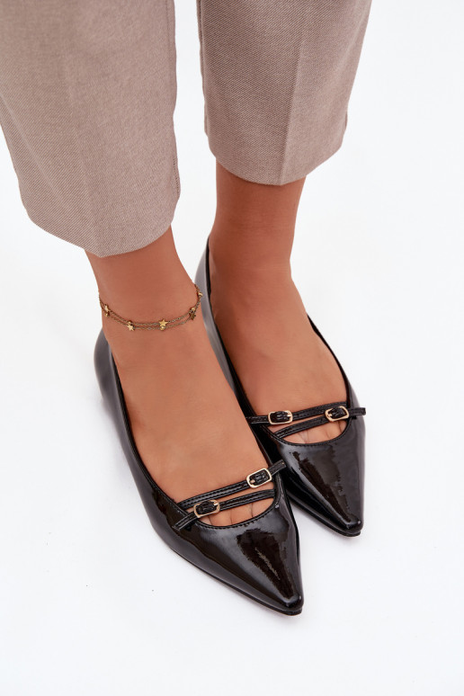 Lakkbaleriinad rihmadega msuud Zarelia