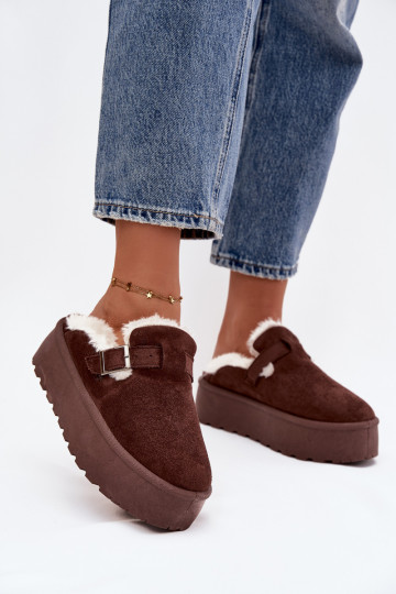 nööpidega lumesaapad Pealiste omad karusnahaga I neetide ja pandlaga platvormiga Czekoladosissee Jessina