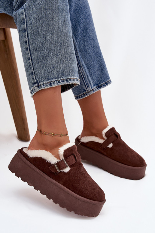 nööpidega lumesaapad Pealiste omad karusnahaga I neetide ja pandlaga platvormiga Czekoladosissee Jessina