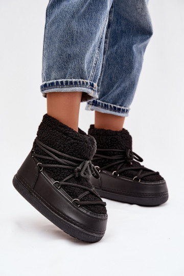 nööpidega lumesaapad Pealiste omad karusnahaga Typu Baranek nööritavad msuud Belira 2