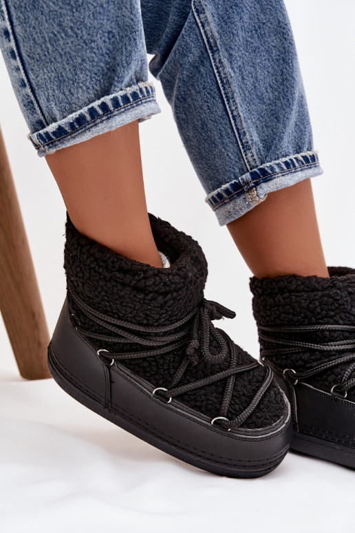 nööpidega lumesaapad Pealiste omad karusnahaga Typu Baranek nööritavad msuud Belira