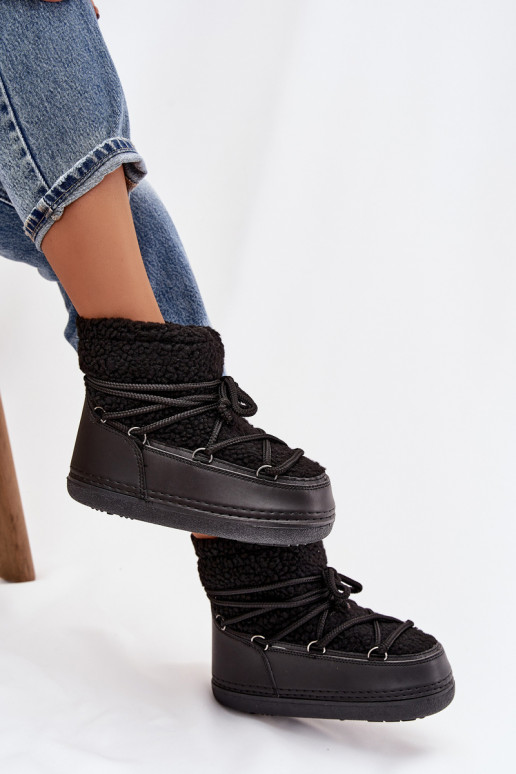 nööpidega lumesaapad Pealiste omad karusnahaga Typu Baranek nööritavad msuud Belira