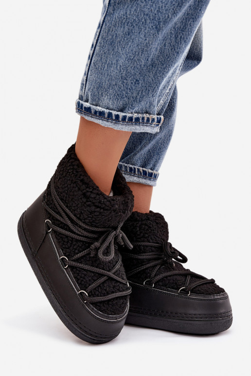 nööpidega lumesaapad Pealiste omad karusnahaga Typu Baranek nööritavad msuud Belira