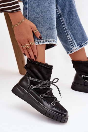 nööpidega lumesaapad Pealiste omad saapad koos stiilsete detailidega msuud Isalisse