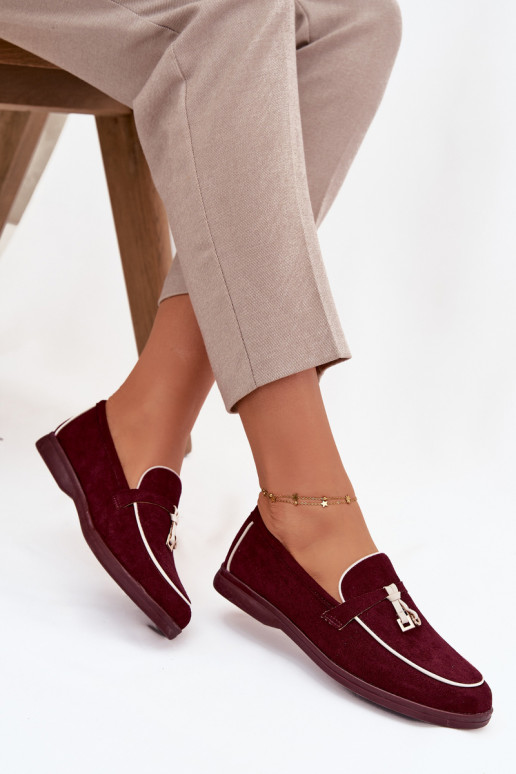 Mokassiinid Mokassiinid Pealiste omadEco Suedeu bordoo-värvi Darsisseen