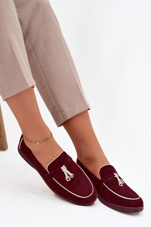 Mokassiinid Mokassiinid Pealiste omadEco Suedeu bordoo-värvi Darsisseen