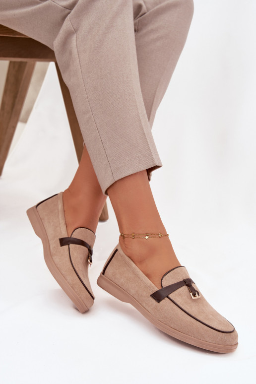 Mokassiinid Mokassiinid Pealiste omadEco Suedeu beeži värvi Darsisseen