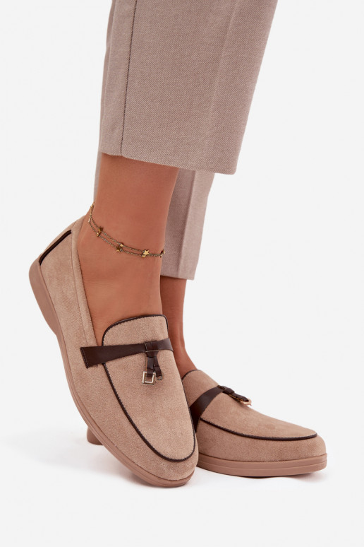 Mokassiinid Mokassiinid Pealiste omadEco Suedeu beeži värvi Darsisseen