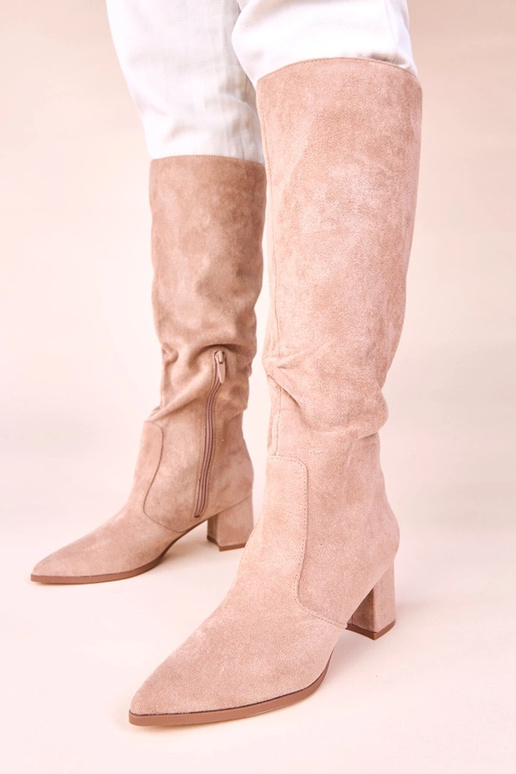 Kreemjas pikkade varvastega saapad...