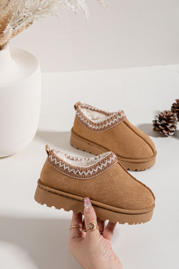 Laste lumesaapad tikandiga Prina, pruun