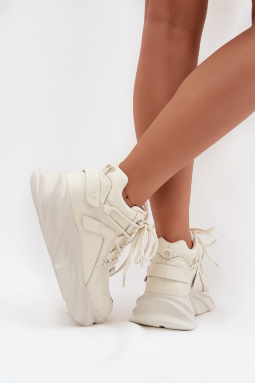 Naiste spordilised kingad naturaalsest nahast GOE SS2N4037 beež