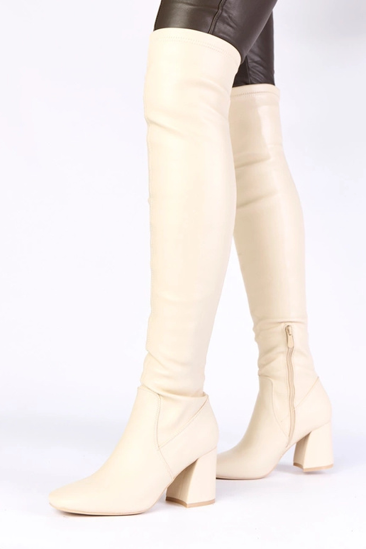 Kreemjas pikad saapad põlvedest üle...