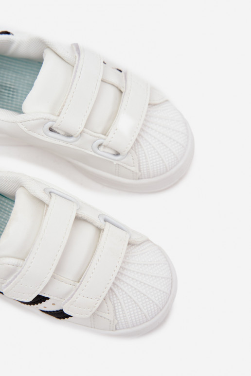 Laste sportlikud kingad Sneakers mudel kunstnahast, valge, Renel