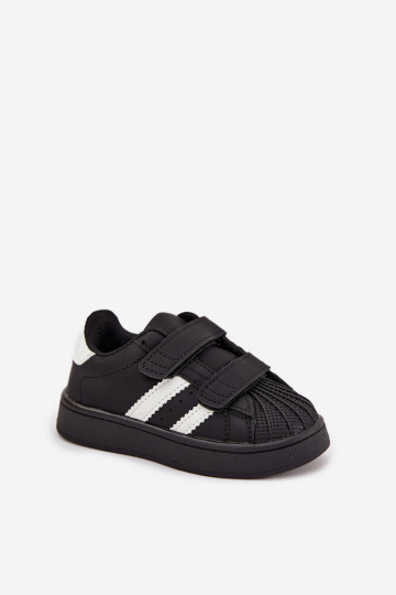 Laste sportlikud kingad Sneakers mudel kunstnahast, must, Renel