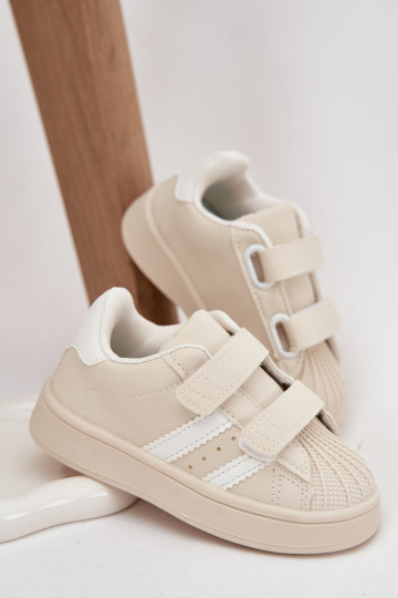 Laste sportlikud kingad Sneakers mudel kunstnahast, liivavärvi, Renel
