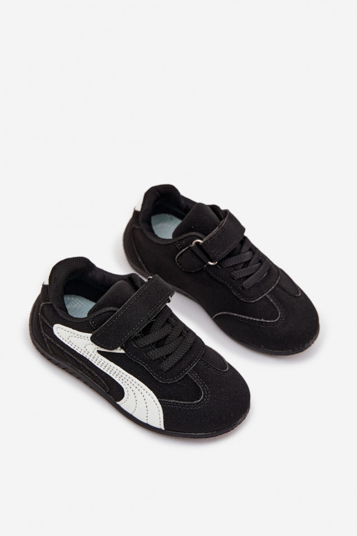 Laste spordijalatsid takjakinnisega musta ja valge värviga Perrin