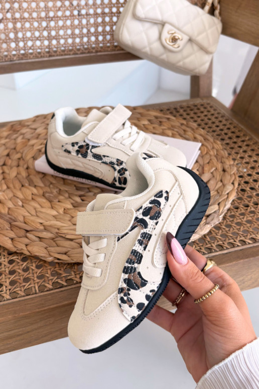 Laste spordijalatsid takjakinnisega liivakarva mustriga Perrin