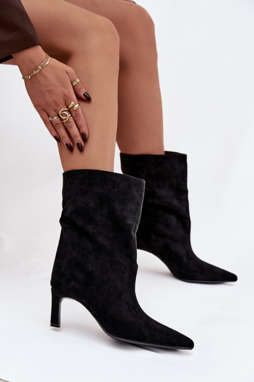 Slip-on Pealiste poolsaapad kõrge jämeda kontsaga msuud Solvienne