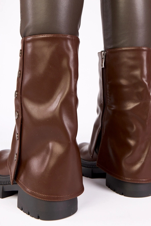 Šokolaadi värvi platvormiga saapad...