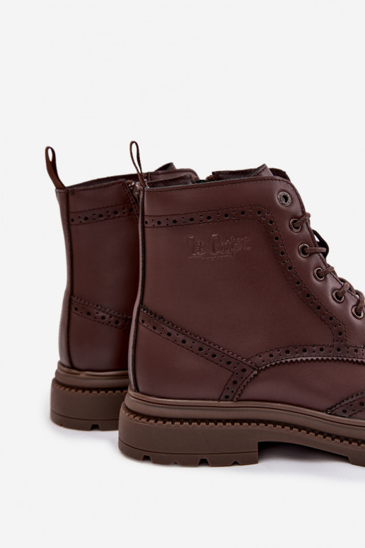 Pealhk Pealiste poolsaapad meeste omad Lee Cooper LCJ-25-33-3960 pruunid värvi