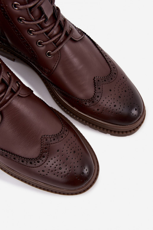 Pealhk Pealiste poolsaapad meeste omad Lee Cooper LCJ-25-33-3960 pruunid värvi