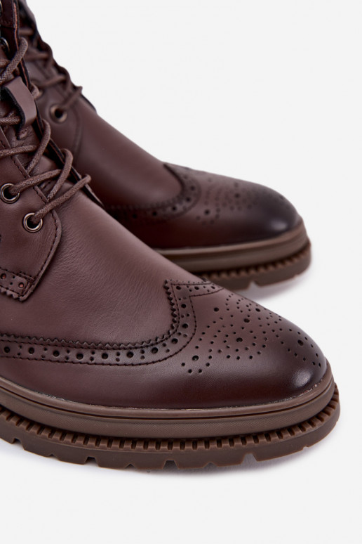 Pealhk Pealiste poolsaapad meeste omad Lee Cooper LCJ-25-33-3960 pruunid värvi