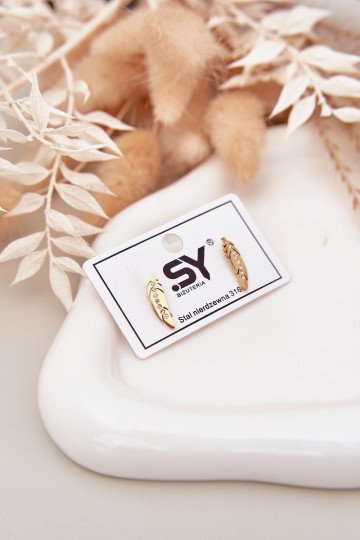 saapad koos stiilsete detailidegai Listki säravate kristallidega Stal Nierdzesissena Kuldset värvi