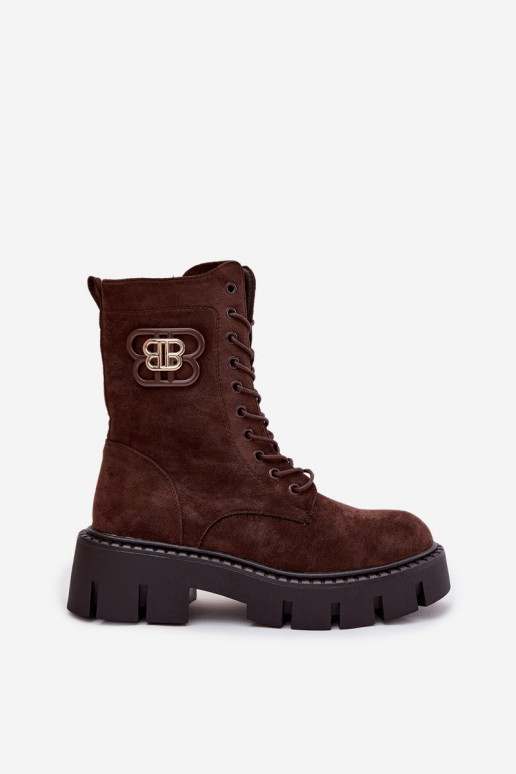 Pealiste poolsaapad INokrery Pealiste omad Koos Ornate Element voodriga Czekoladosissee Ilyane