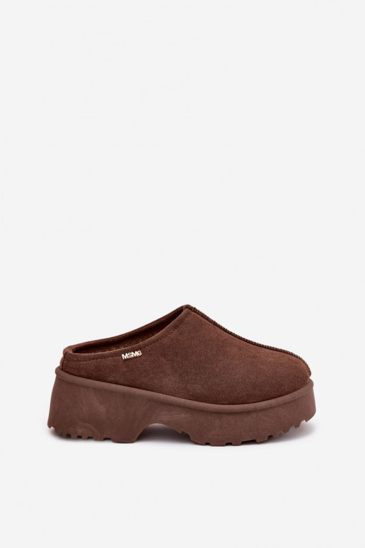 nööpidega lumesaapad Pealiste madalad platvormiga pruunid värvi Yrenna