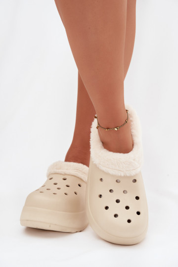 Kerged rannaplätud naiste plätud voodriga karusnahaga beeži värvi Palvine 2