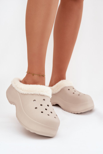 Kerged rannaplätud naiste plätud voodriga karusnahaga Khakivärvi Palvine 2