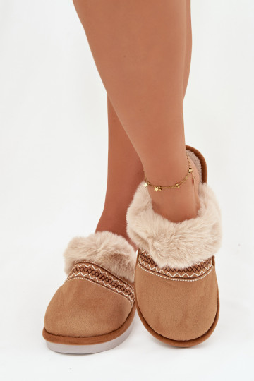 Plätud Pealiste omad karusnahaga I Haftem pruunid värvi Devianne