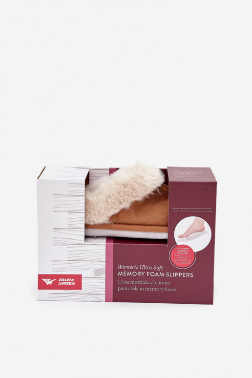 Plätud Pealiste omad karusnahaga pruunid värvi Delissa