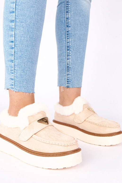 Helebeezid mokasiinid, soojustatud...