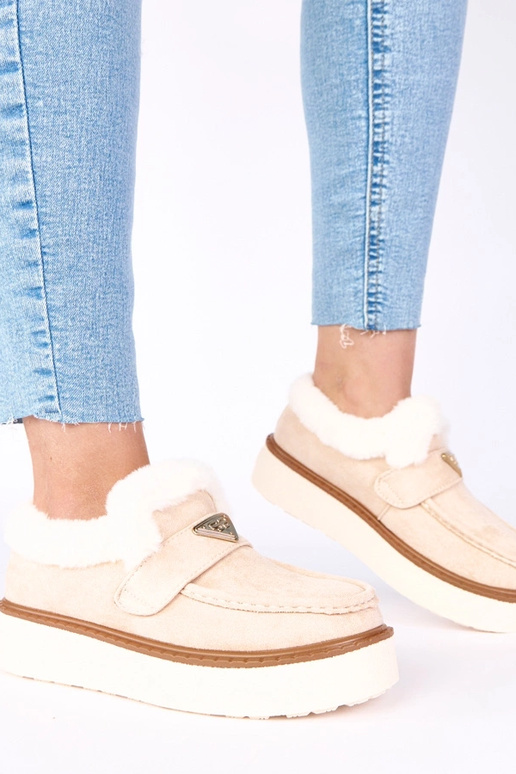 Helebeezid mokasiinid, soojustatud...